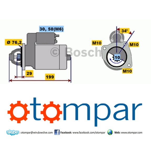 Ford Fiesta 1.4 Starter Motor 2S6U1 1000 CA