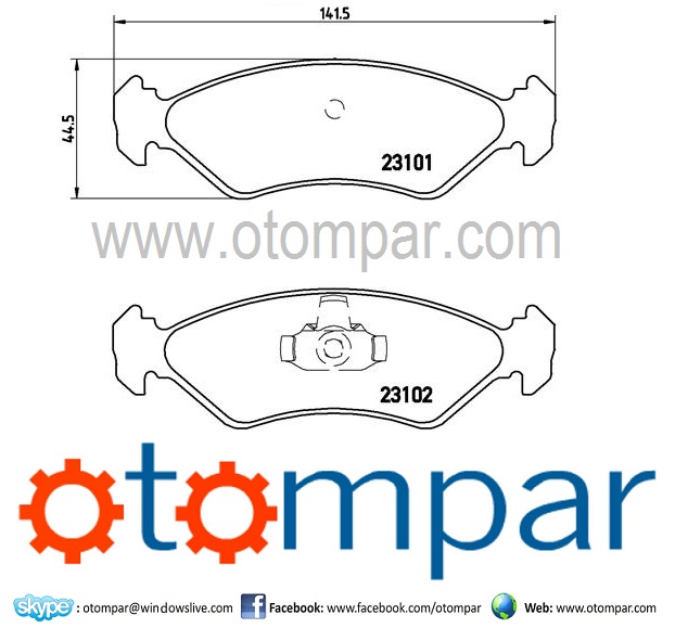 Ford Fiesta Front Brake Pads  98FB 2K021 AA