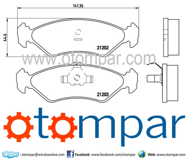 Ford Ka Fiesta Front Brake Pads 91FX 2K021 AB